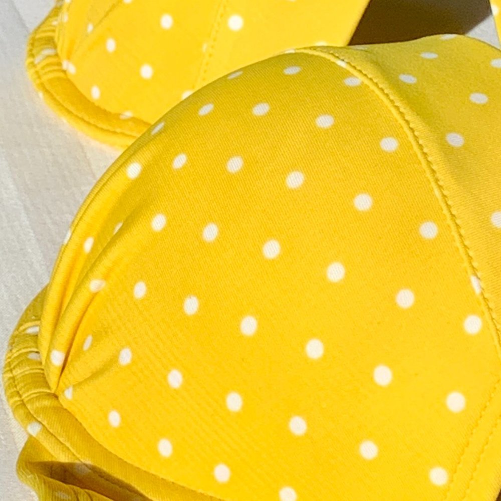 Aerie Yellow Polka Dot Bikini Top - Picture 6 of 10